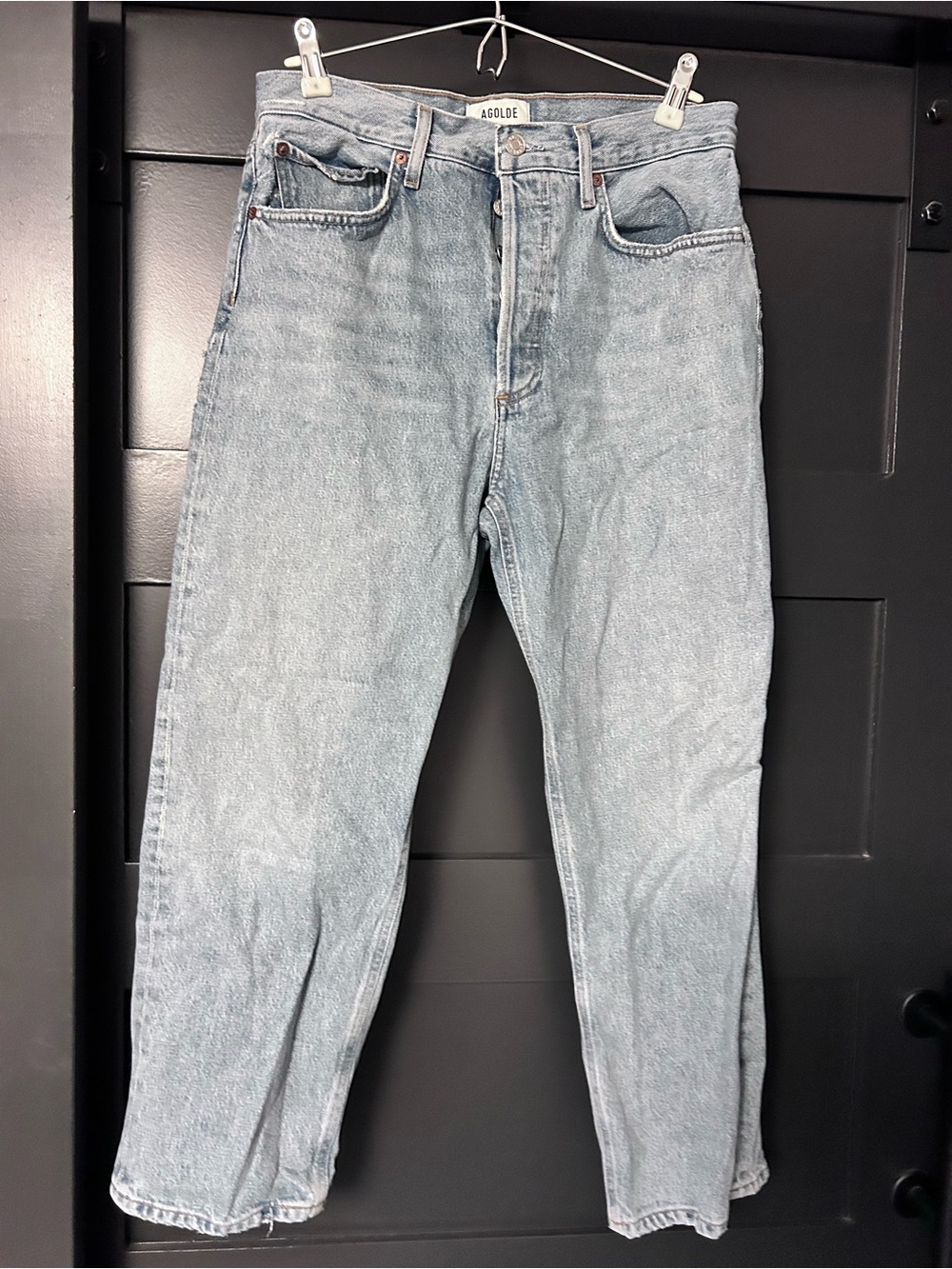 Agolde 90s Mid Rise Straight Crop Jeans - Picture 2 of 4